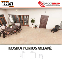 Fotografia kostki brukowej Portos melanż - Cezbet Posada