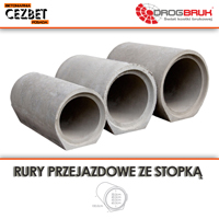 Betonowe rury przejazdowe z płaską stopką wygodną w układaniu