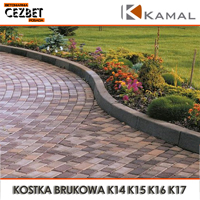 Betonowa kostka brukowa Kamal model K14 K15 K16 K17