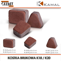 Kostka z betonu Kamal K18 i K20