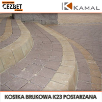 Fotografia kostki brukowej postarzanej Kamal model K-23