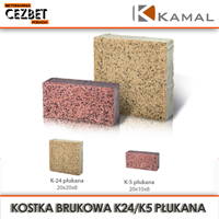 Kostka brukowa płukana Kamal K24 K5 wraz z montażem Cezbet Posada