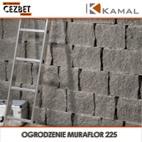 Fotografia ogrodzenia modułowego Muraflor 225 kamal - Betoniarnia Cezbet Posada