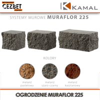 Kolory ogrodzenia modułowego Muraflor 225 kamal - Betoniarnia Posada