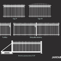 Elementy ogrodzenia JANTAR ze stali powlekanej firmy PlastMet