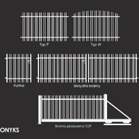 Elementy ogrodzenia ONYKS ze stali powlekanej firmy PlastMet